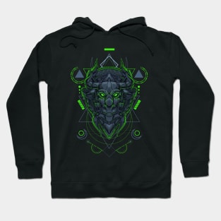 Bull head - Sacred Geometry Hoodie